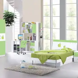 周末之约儿童家具套房组合儿童套房卧室套装绿色儿童床