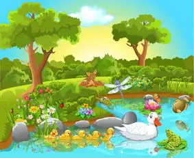 卡通森林动物插画矢量素材童趣动物插画图片设计高清模板下载4.57mb动物插画大全