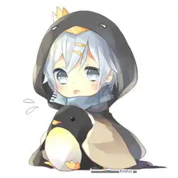 萌系少女q版少女手绘插画动漫