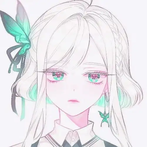 个性冷系女生头像图片画