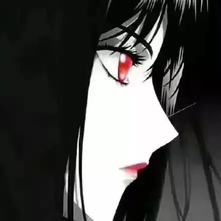 动漫头像女丧系侧脸二次