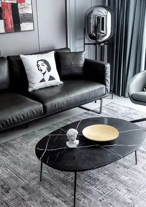 装修案例130平现代复古混搭,灰色系质感十足