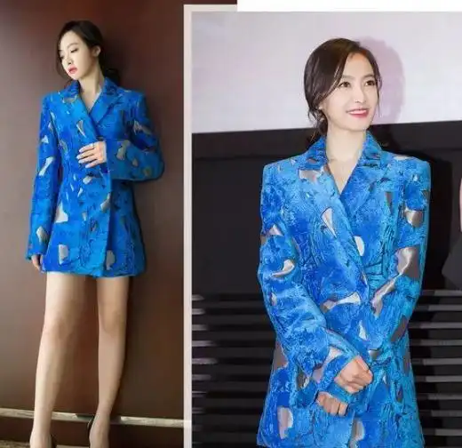 48岁杨钰莹终于换发型,顶着羊毛卷俏皮又可爱,穿上西装嫩回20岁