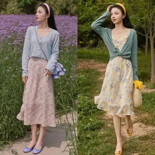 秋天别总穿黑白灰,治愈系浅色搭配示范,温柔显白,太有气质