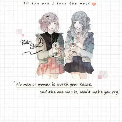 卡通少女头像萌图粉色可爱漫画女孩头像图片