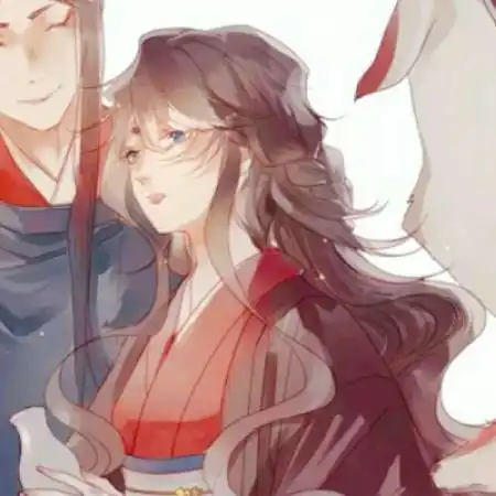 古风手绘情侣头像一对,连微笑都有眼泪