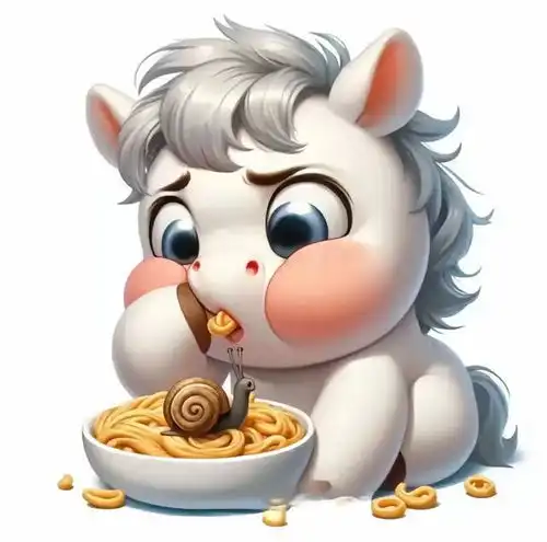 十二生肖吃面条头像