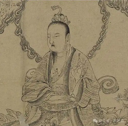 三足凭几道尊神灵坐具两宋部分老赵闲聊僧伽艺术图像三足凭几4