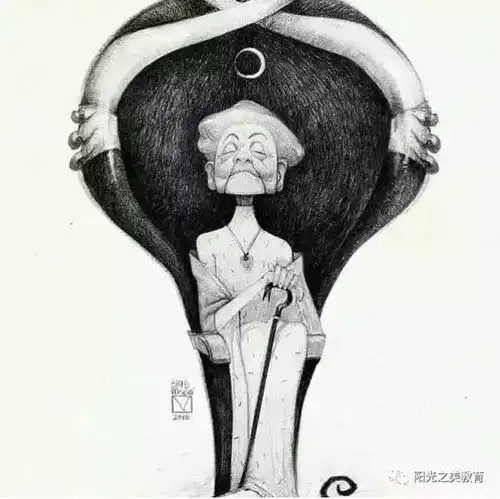 铅笔画也能如此俏皮可爱