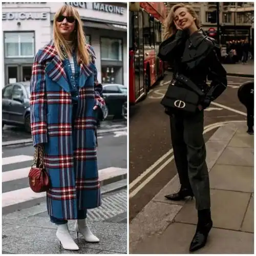 冬天穿大衣的你,搭配靴子时髦显高又好看,美出新高度