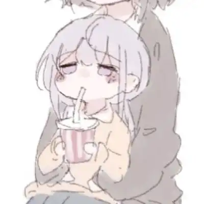 女生可爱闺蜜二次元动漫头像卡哇伊女孩子软妹子一对两张