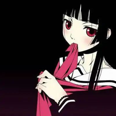 红色衣服动漫头像女生阎