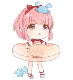 白色治愈系女生头像动漫