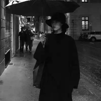 黑白超丧女头2020新款病态系颓废女头像