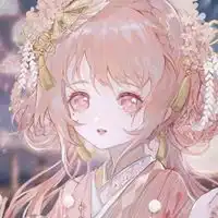 颜色很靓丽的二次元靓女头像图片