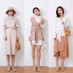 不想再做软妹子27套时尚同色系的穿搭示范,让你变身气质女神