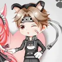 情侣头像超甜一左一右动漫女孩