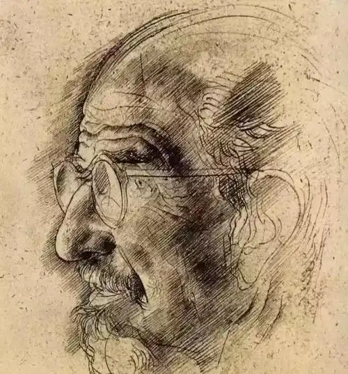 阿尼戈尼一组充满思考的素描作品