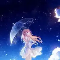 银河头像动漫银河下女生头像