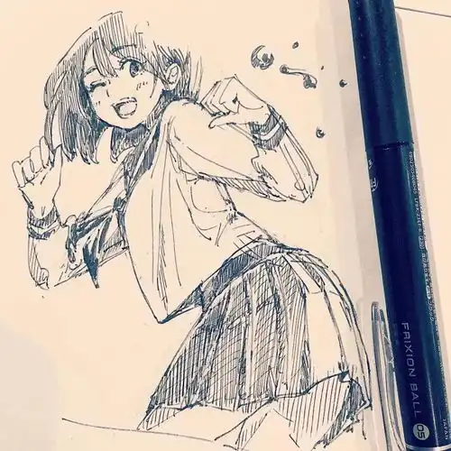 临摹完这组动漫插画,连你的速写水平都能大幅度提高了