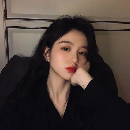 女生头像黑色系列