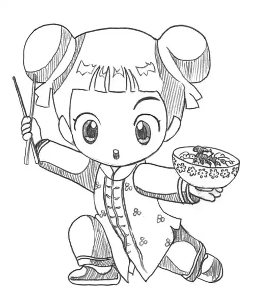 漫画绘制线稿图6动漫人物线稿图