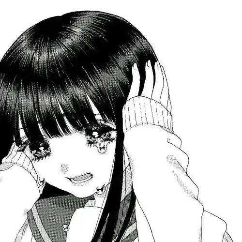 黑白旧漫画女生头像心里和你说了不止一万次幸会