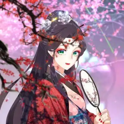 动漫头像女古风蓝色系蓝