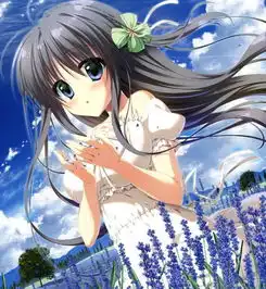动漫头像清纯动人的美少女,对未来充满了希望