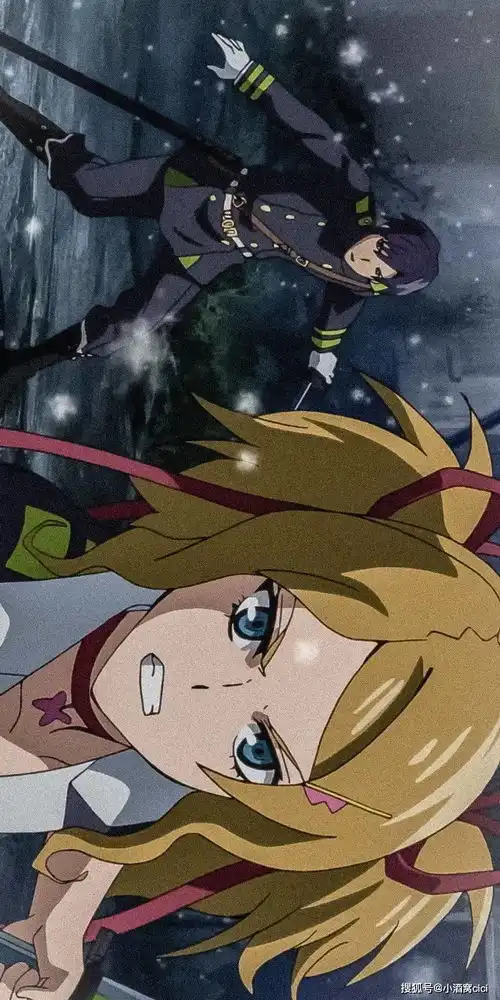 终结的炽天使井上利香,动漫全面屏壁纸分享,金色双马尾最可