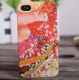 日本和风kimono樱花系列苹果iphone4s手机壳经典复古碎花