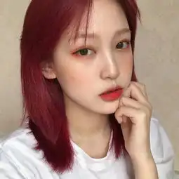 酷酷女生头像不同发色潮流女图