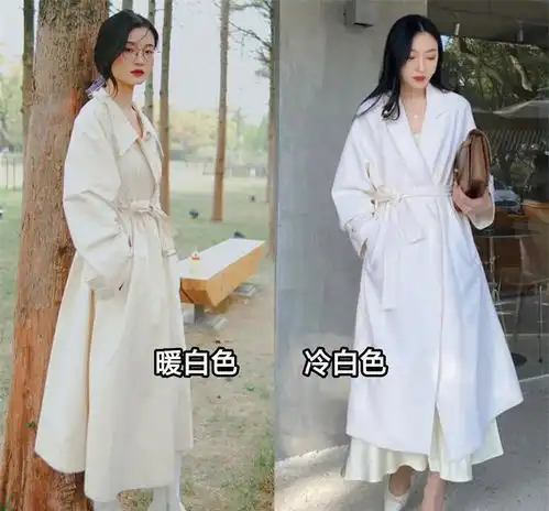 今春该怎么穿风衣街拍会告诉你答案款式要够长,颜色要够浅