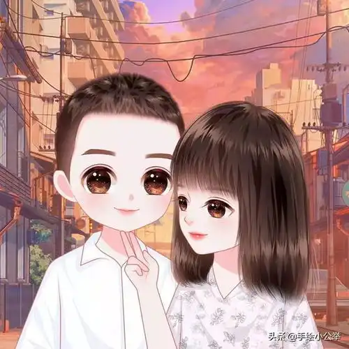 你的头像该换了,一家四口二个儿子,真人照片变卡通头像