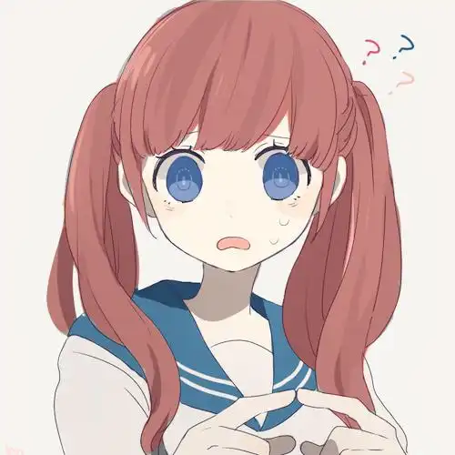 能不能把这幅图的头发p成红色,眼睛蓝色