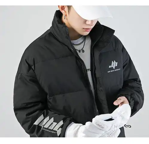 汤河之家韩路日系男装主推款2020冬新款反光印花棉衣男潮牌炫彩羽绒棉服a