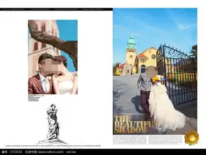 欧式建筑前相拥的情侣婚纱照psd素材免费下载红动网