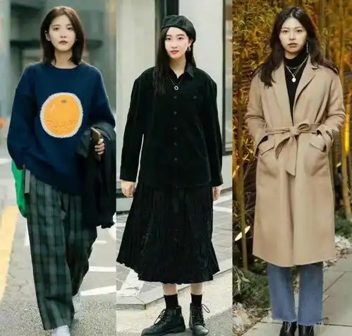 27套韩国女孩街拍,保暖时髦又显高,早春穿着俏皮帅气,真的好看