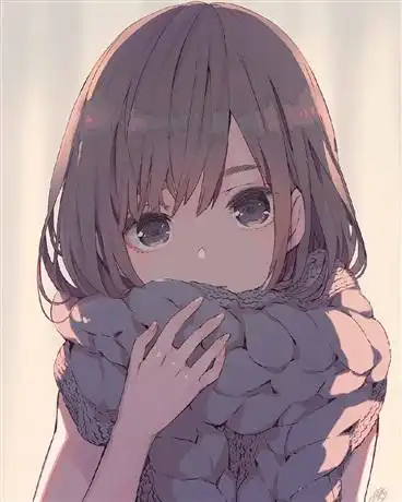 橙色头像女生霸气系二次
