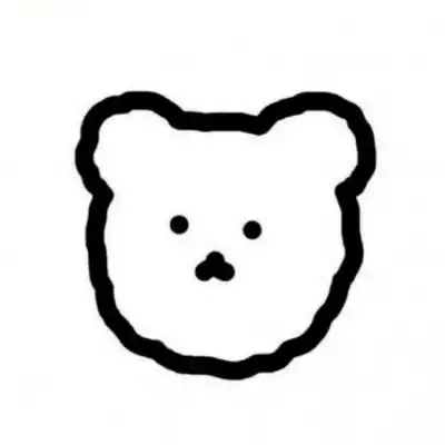 白底头像小可爱小图案萌萌哒白底卡通简洁头像