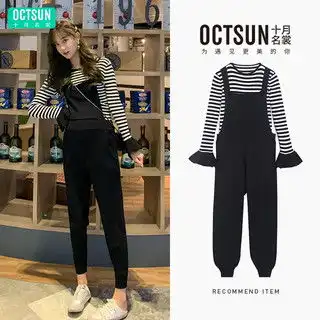 法柏登fabaideng大肚婆衬衫春秋套装时尚洋气时髦2024薄款上衣衬衣牛仔裤蓝色牛仔裤xl