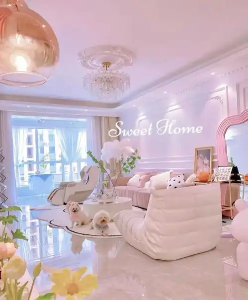 小夫妻130平米婚房也太漂亮了,暖色系浪漫的奶油轻法式