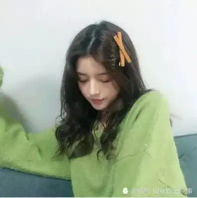 女生头像绿色系仙女味唯