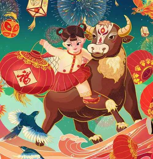 牛年新春贺图