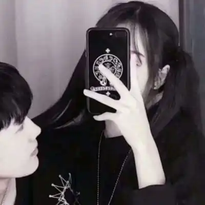 霸气情侣头像超拽黑白一对两张2020抖音霸气轻狂男女双人图片