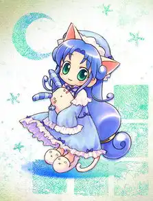 小魔女的卡通头像光之美
