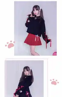 和风萌系卫衣套装设计女装秋冬