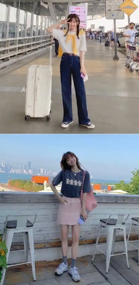 女生韩系风格穿搭分享清爽且显瘦的搭配快来看看吧