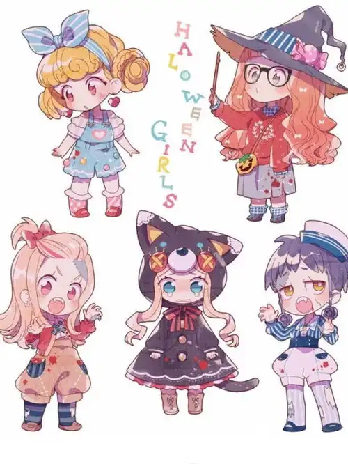 q版衣服绘画参考