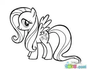 小马宝莉中的柔柔简笔画怎么画